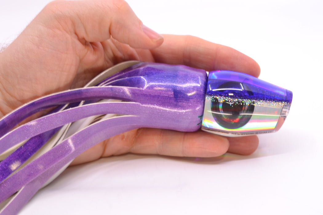 Moyes Lures Silver Rainbow Purple-Silver Back Medium Sumo 12" 5.5oz FT Vinyl Purple Eclipse GZE