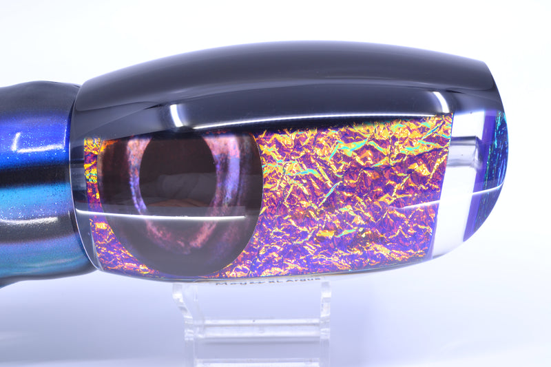 Moyes Lures Pink-Purple Dichro Black Back Taxi Eyes XL Argus Teaser 25.5oz FT Vinyl