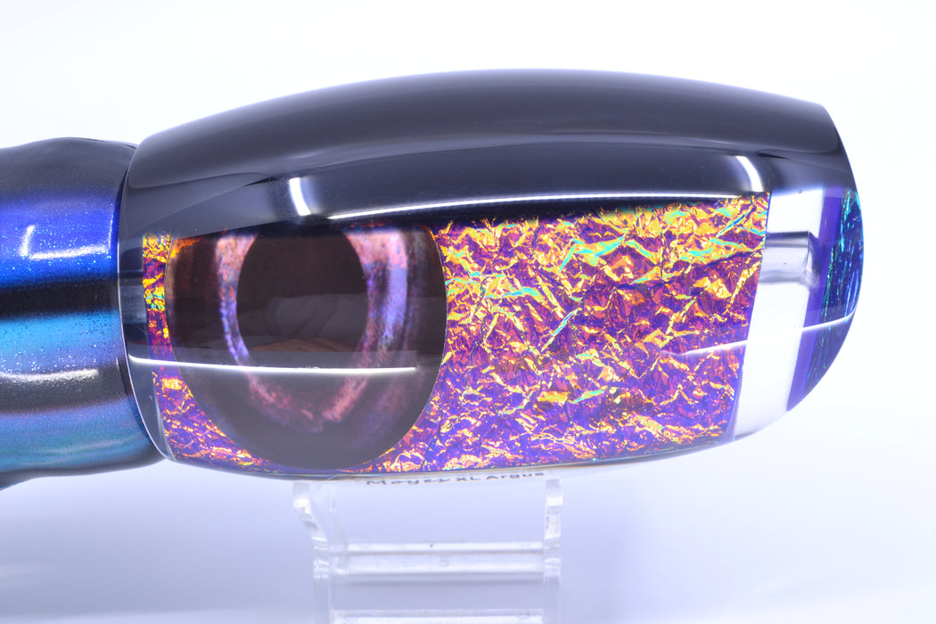 Moyes Lures Pink-Purple Dichro Black Back Taxi Eyes XL Argus Teaser 25.5oz FT Vinyl GZE