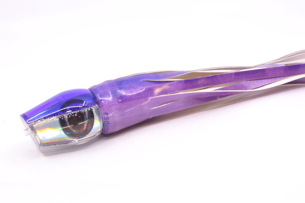 Moyes Lures Silver Rainbow Purple-Silver Back Medium Sumo 12" 5.5oz FT Vinyl Purple Eclipse GZE