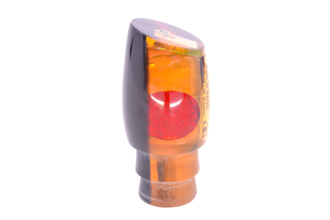 Marlin Magic Lures Amber Awabi Black Back Red Eyes Baby Ruckus 10" 4oz