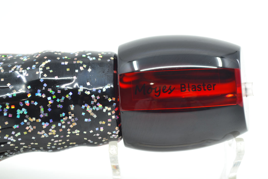 Moyes Lures Red Mirrored Black Back Blaster 12" 8oz Skirted Black-Red