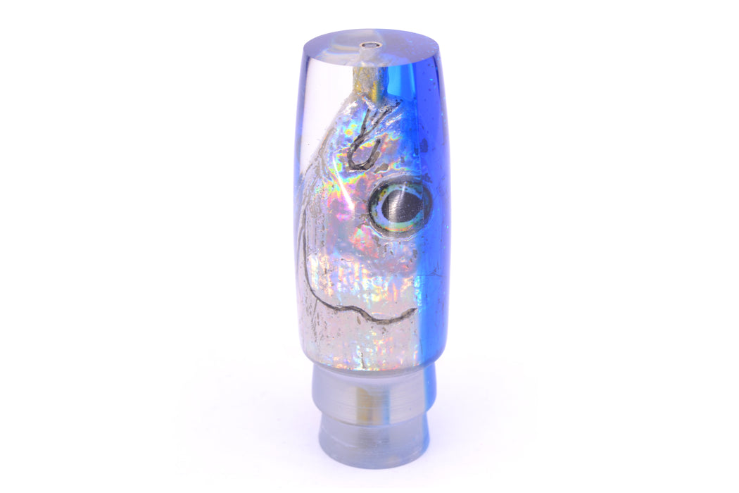 Ali'i Kai Lures Silver Rainbow Fish Head Blue Back Small Hard Head 9" 2.2oz GZE