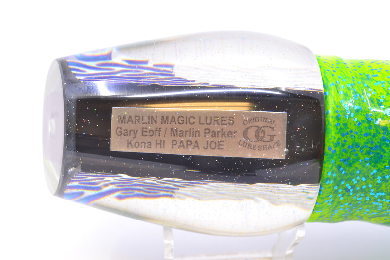 Marlin Magic Ice Blue-Akule Lava Black Magic Papa Joe 16" 19oz Skirted Mahi