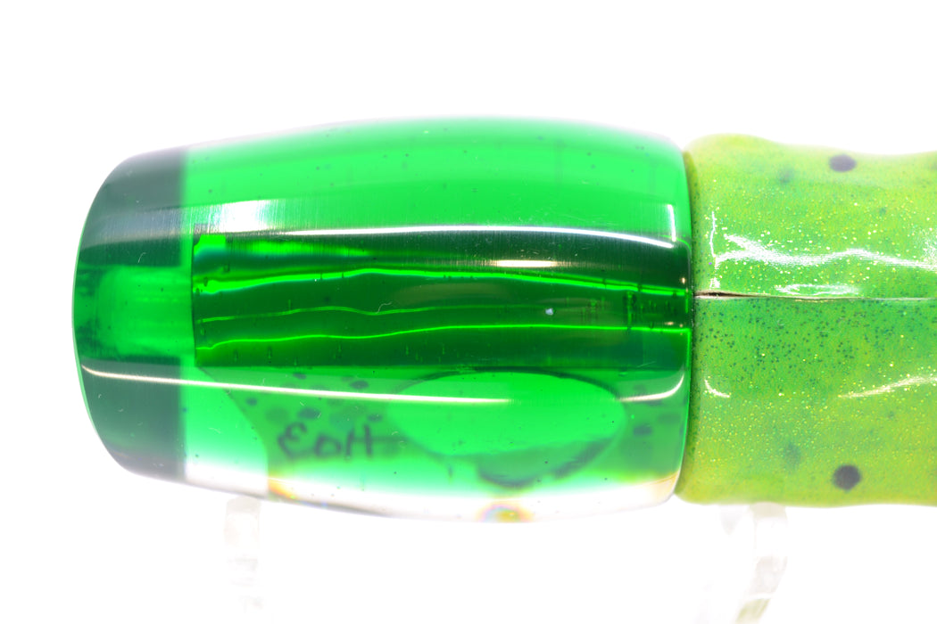 Marlin Magic Mahi MOP Green Back Taxi Eyes 4-Hole Baby Ruckus 10" 6.3oz FT Vinyl Mahi GZE