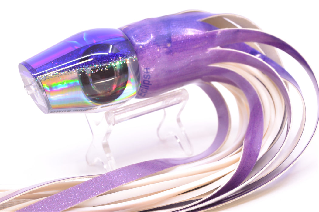 Moyes Lures Silver Rainbow Purple-Silver Back Medium Sumo 12" 5.5oz FT Vinyl Purple Eclipse GZE