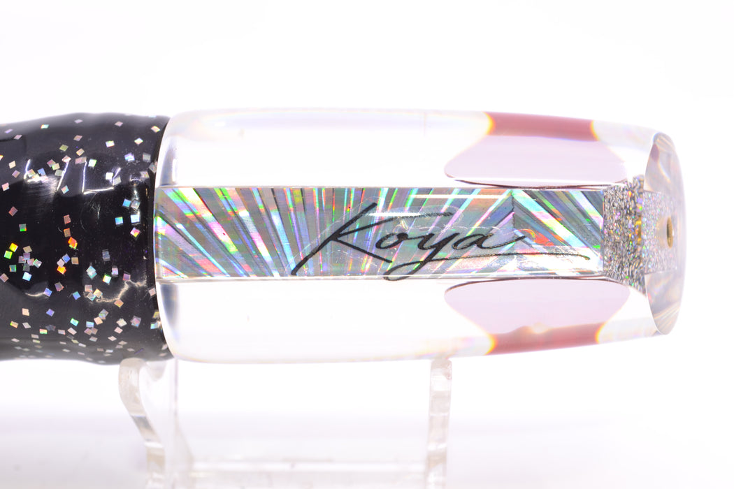 Koya Lures Silver Rainbow Starburst Red Eyes Small 614 10" 6oz Skirted Black/Purple GZE