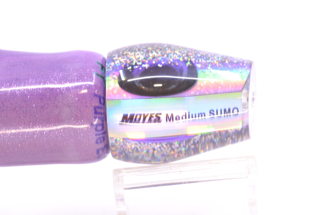 Moyes Lures Silver Rainbow Purple-Silver Back Medium Sumo 12" 5.5oz FT Vinyl Purple Eclipse GZE