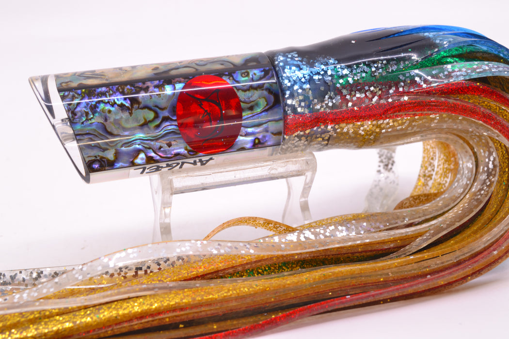 Bonze Lures Paua Shell Red Eyes Angel 10" 8.2oz Skirted Evil