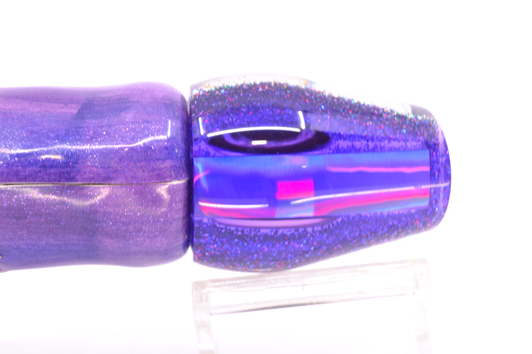 Moyes Lures Silver Rainbow Purple-Silver Back Medium Sumo 12" 5.5oz FT Vinyl Purple Eclipse GZE