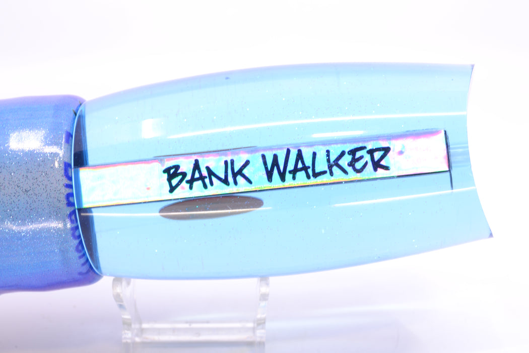 Bonze Lures Ice Blue Mirrored Red Eyes Bankwalker Teaser 16" 22oz FT Vinyl Blueberry