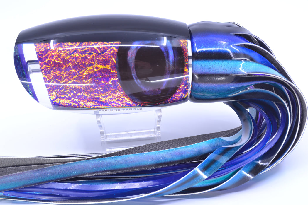 Moyes Lures Pink-Purple Dichro Black Back Taxi Eyes XL Argus Teaser 25.5oz FT Vinyl GZE