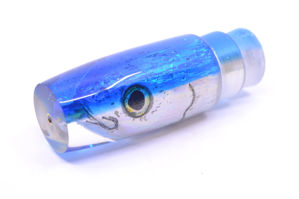Ali'i Kai Lures Silver Rainbow Fish Head Blue Back Small Hard Head 9" 2.2oz GZE