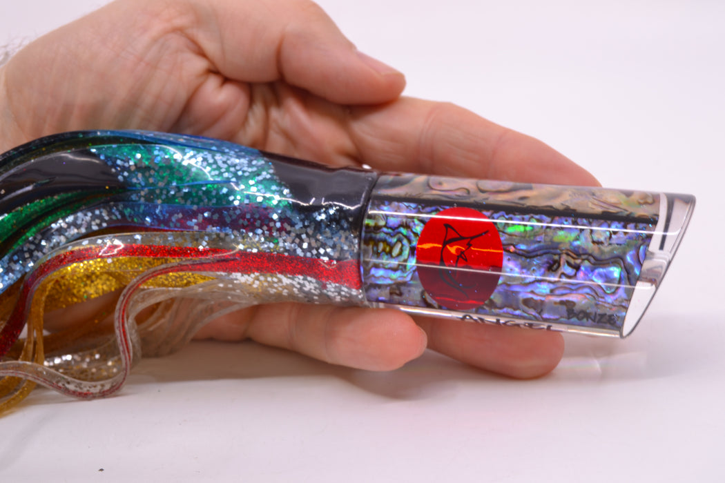 Bonze Lures Paua Shell Red Eyes Angel 10" 8.2oz Skirted Evil