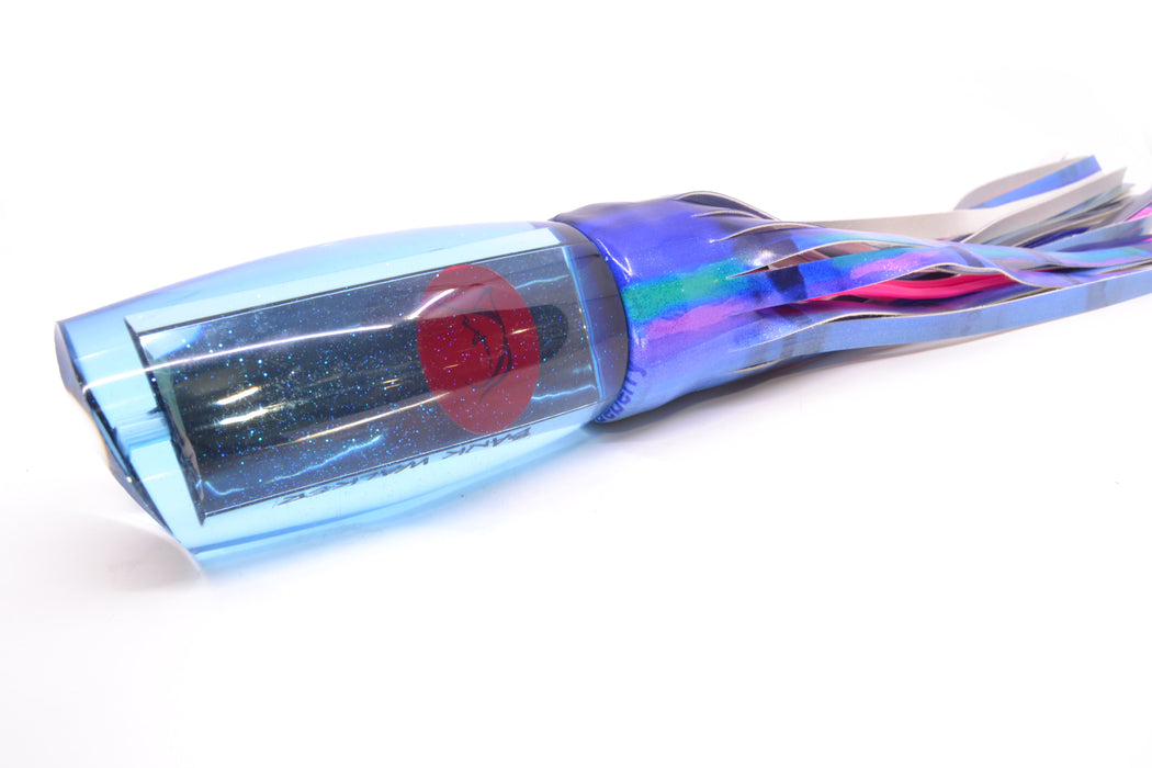 Bonze Lures Ice Blue Mirrored Red Eyes Bankwalker Teaser 16" 22oz FT Vinyl Blueberry