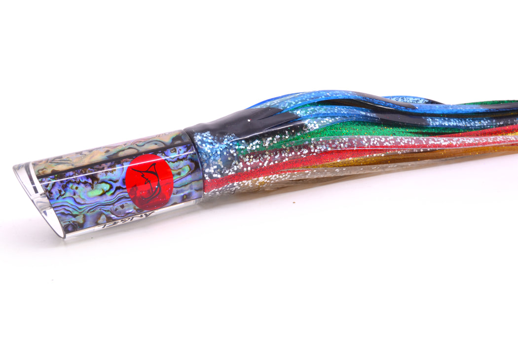 Bonze Lures Paua Shell Red Eyes Angel 10" 8.2oz Skirted Evil