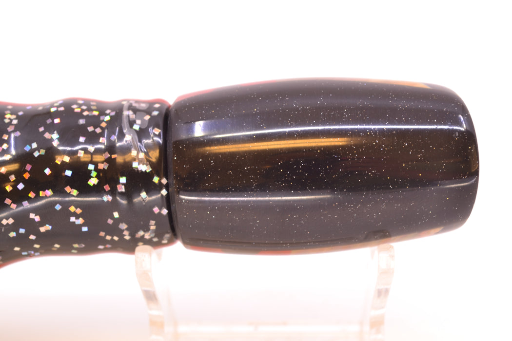 Coggin Lures Real Tahitian MOP Black Back 4-Hole Kilauea Tado Slant 9" 4.2oz Skirted
