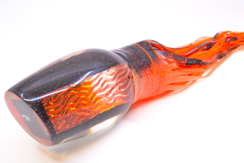 Marlin Magic Orange-Red Lava Black Magic Papa Joe 16" 19oz Skirted Root Beer-Petrolero