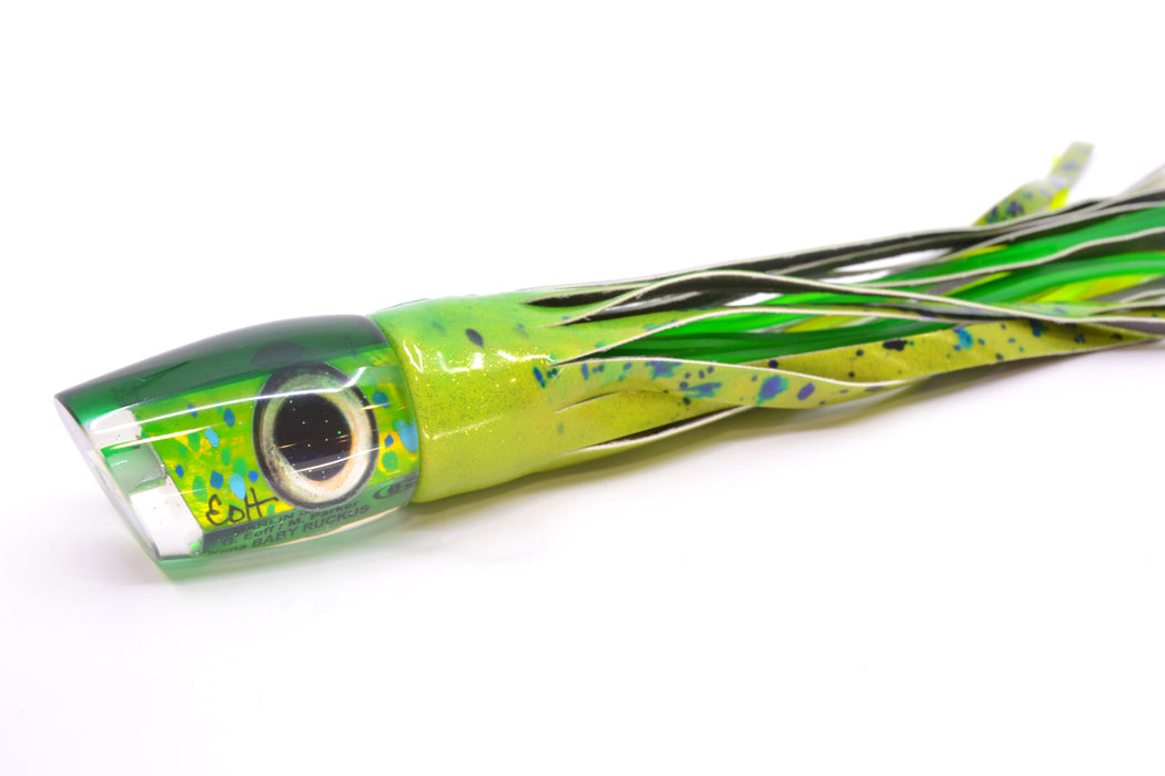 Marlin Magic Mahi MOP Green Back Taxi Eyes 4-Hole Baby Ruckus 10" 6.3oz FT Vinyl Mahi GZE