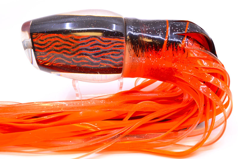 Marlin Magic Orange-Red Lava Black Magic Papa Joe 16" 19oz Skirted Root Beer-Petrolero