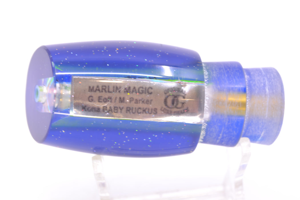 Marlin Magic Lures Lime Green MOP Blue Back No Eyes Baby Ruckus 10" 4oz