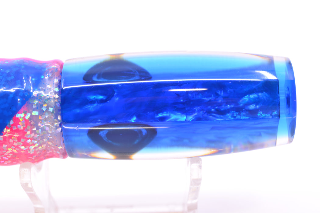 Moyes Lures Blue Awabi Blue Back Small Shotgun 9" 4oz Skirted Blue-Holo Bars *SCRATCHED*