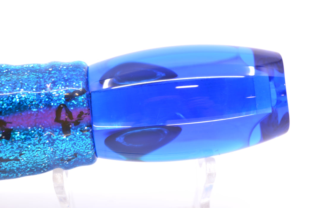 Moyes Lures Ice Blue MOP Blue Back Medium Argus 12" 6.5oz Skirted Pink Line-Blue-Silver