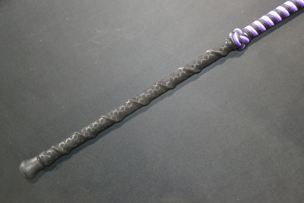 Grander Marlin Tackle Custom Purple-Paua Shell-Black Rainbow Flake Tiller Line Gaff