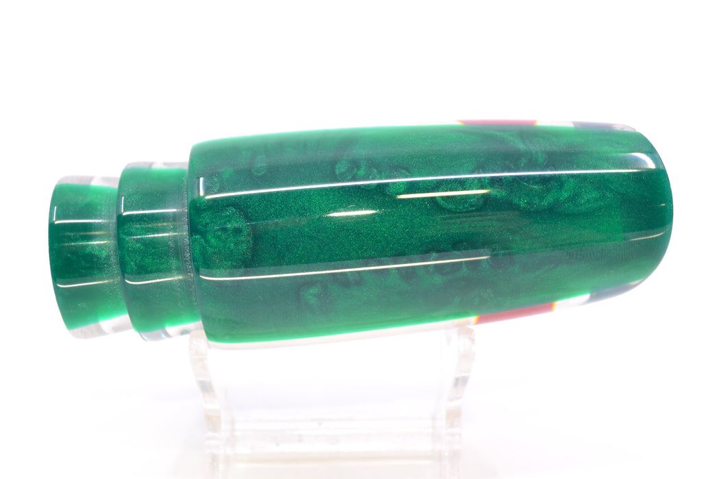 Koya Lures Clear Mirrored Green Back Red Eyes Small 614 10" 5oz GZE