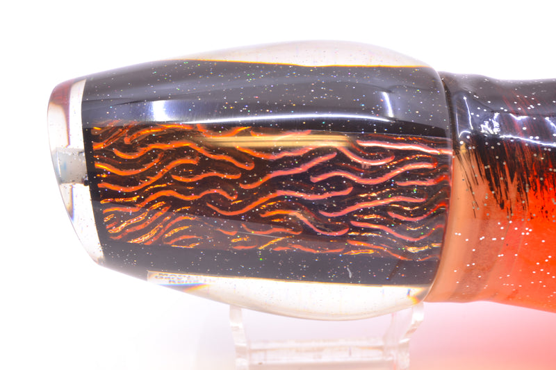 Marlin Magic Orange-Red Lava Black Magic Papa Joe 16" 19oz Skirted Root Beer-Petrolero