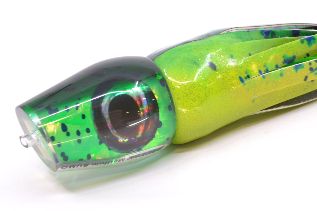 Moyes Lures Mahi MOP Green Back Medium Sumo 12" 5.5oz FT Vinyl Mahi GZE