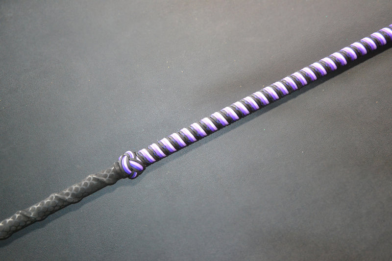 Grander Marlin Tackle Custom Purple-Paua Shell-Black Rainbow Flake Tiller Line Gaff