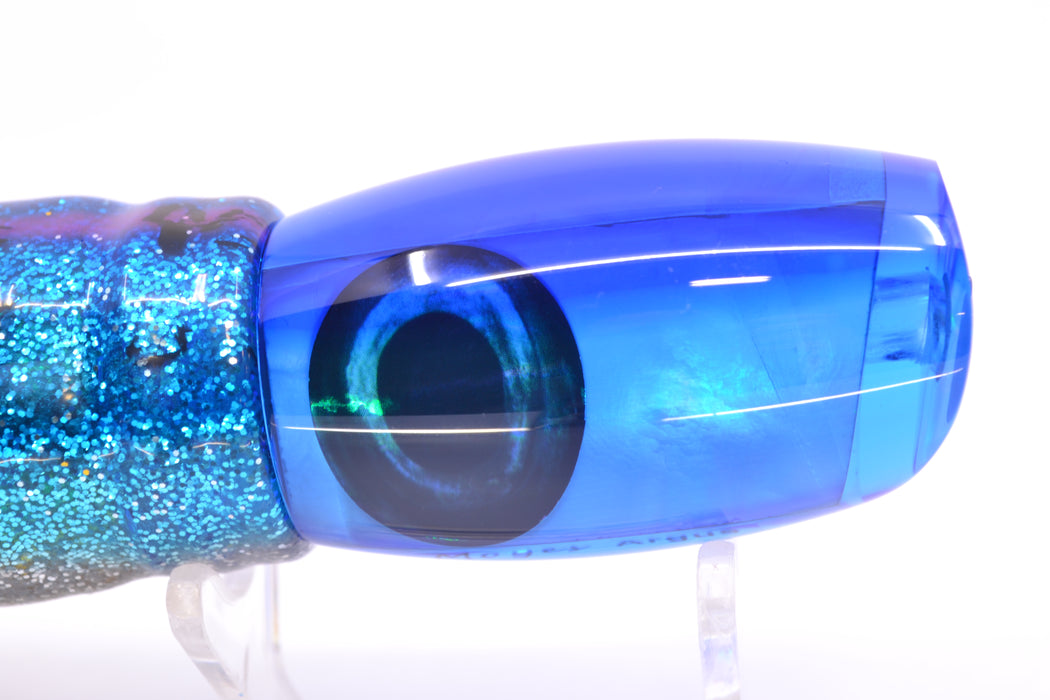 Moyes Lures Ice Blue MOP Blue Back Medium Argus 12" 6.5oz Skirted Pink Line-Blue-Silver