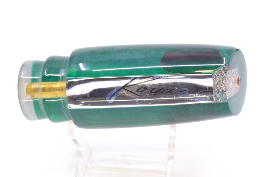 Koya Lures Clear Mirrored Green Back Red Eyes Small 614 10" 5oz GZE