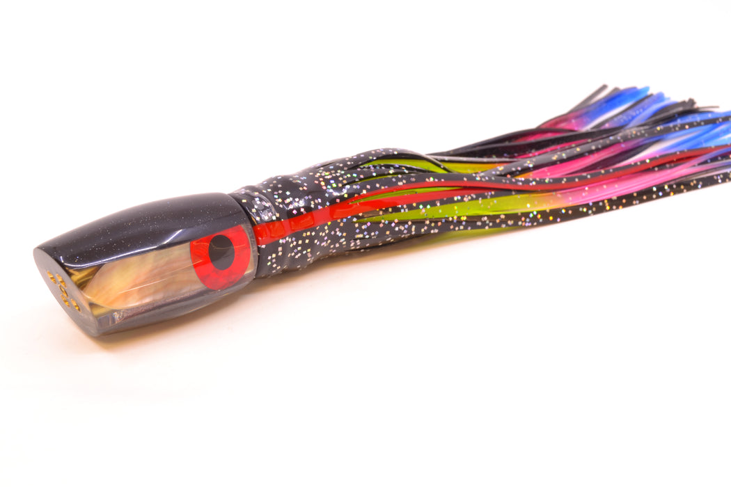 Coggin Lures Real Tahitian MOP Black Back 4-Hole Kilauea Tado Slant 9" 4.2oz Skirted