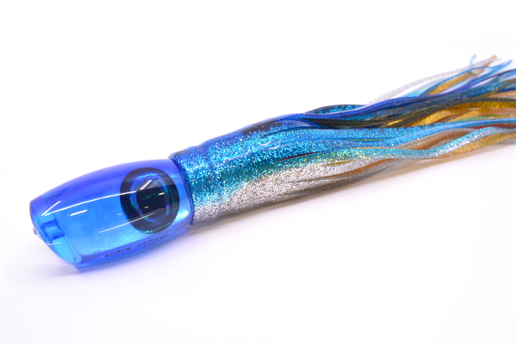 Moyes Lures Ice Blue MOP Blue Back Medium Argus 12" 6.5oz Skirted Pink Line-Blue-Silver