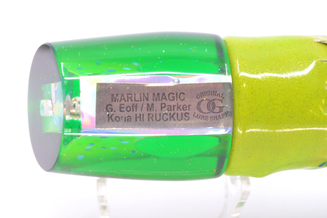 Marlin Magic Mahi MOP Green Back Taxi Eyes Ruckus 12" 9oz Fire Tailz Vinyl Mahi