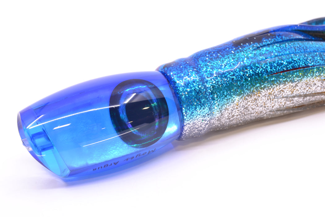 Moyes Lures Ice Blue MOP Blue Back Medium Argus 12" 6.5oz Skirted Pink Line-Blue-Silver
