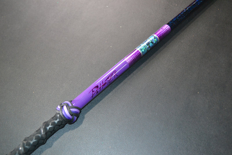 Grander Marlin Tackle Custom Purple-Paua Shell-Black Rainbow Flake De-Hooker