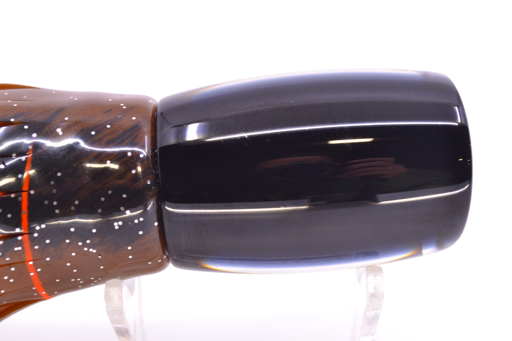 Moyes Lures Black Pearl Black Back Red Eyes Boogeyman 12" 7oz Skirted