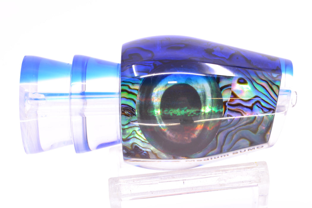 Moyes Lures Paua Shell Blue Back Taxi Eyes Medium Sumo 12" 3.7oz GZE