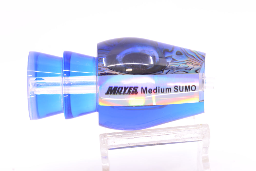 Moyes Lures Paua Shell Blue Back Taxi Eyes Medium Sumo 12" 3.7oz GZE