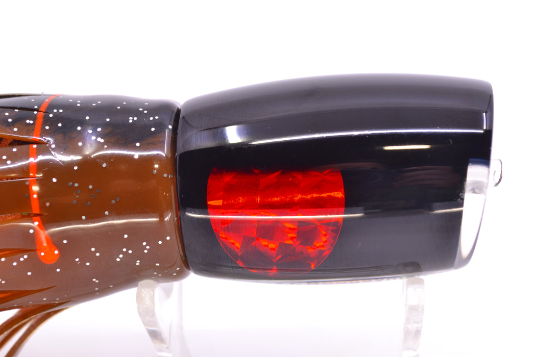 Moyes Lures Black Pearl Black Back Red Eyes Boogeyman 12" 7oz Skirted