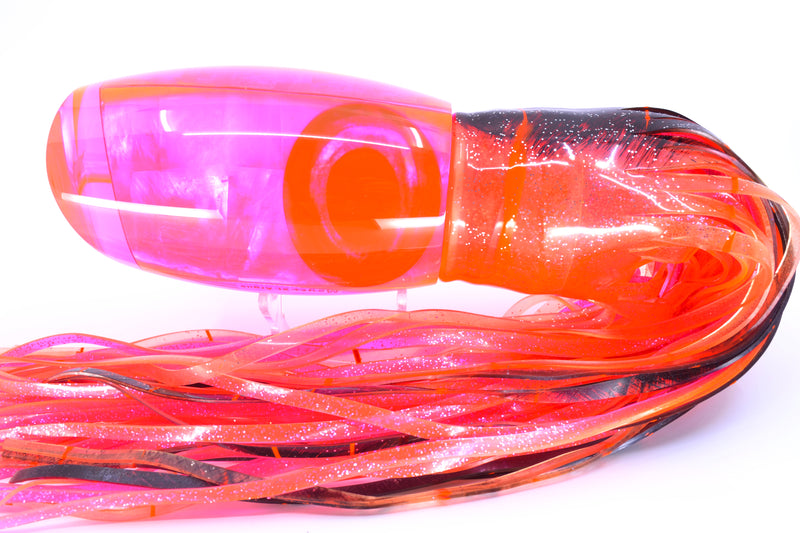 Moyes Lures Pink MOP Taxi Eyes XL Argus Teaser 29oz Skirted Root Beer-Petrolero/Pink GZE