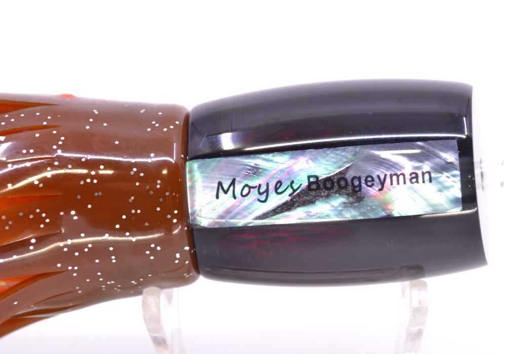 Moyes Lures Black Pearl Black Back Red Eyes Boogeyman 12" 7oz Skirted