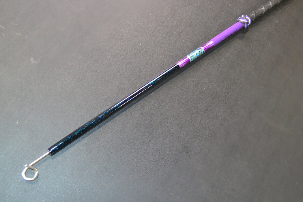 Grander Marlin Tackle Custom Purple-Paua Shell-Black Rainbow Flake De-Hooker