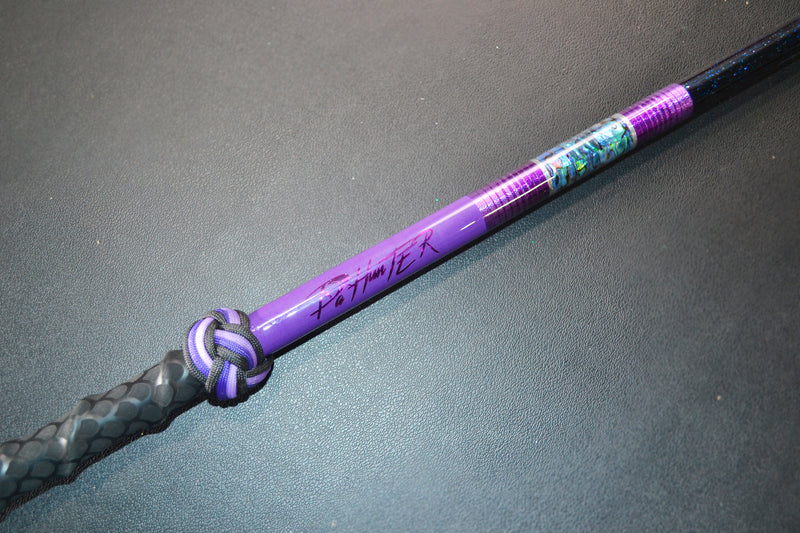 Grander Marlin Tackle Custom Purple-Paua Shell-Black Rainbow Flake De-Hooker