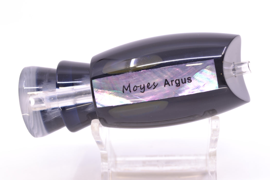 Moyes Lures Black Death Black Pearl Black Back Taxi Eyes Medium Argus 12" 3.5oz