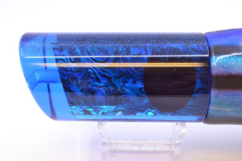 TANTRUM Lures Blue Paua Blue Glitter Back Red Eyes XL Tube 14" 12.5oz FT Vinyl Skipjack
