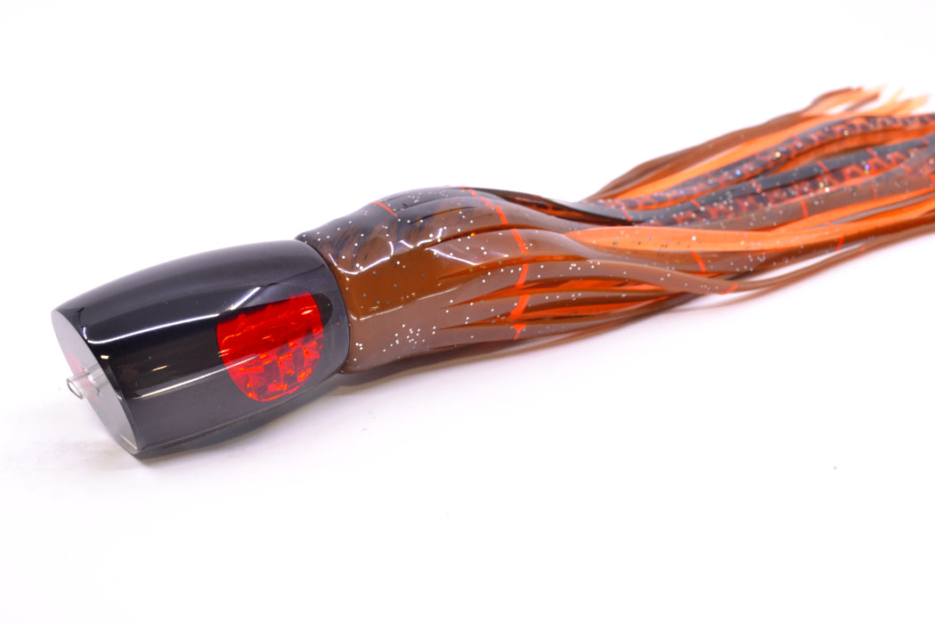 Moyes Lures Black Pearl Black Back Red Eyes Boogeyman 12" 7oz Skirted